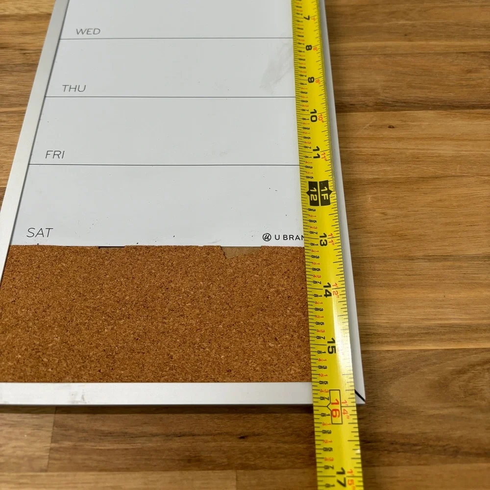 Days of the Week Dry Erase Board Calendar and Cork Board